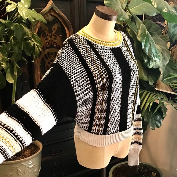 Free People Show Me Love stripe pull over sweater - Picture 12 of 14
